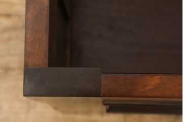 希少!　中古　超美品　松本民芸家具　深みのある色合いが美しいA型チェスト(ベンチ収納、ベンチチェスト、コファ、ブランケットボックス)(R-054913)