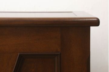 希少!　中古　超美品　松本民芸家具　深みのある色合いが美しいA型チェスト(ベンチ収納、ベンチチェスト、コファ、ブランケットボックス)(R-054913)