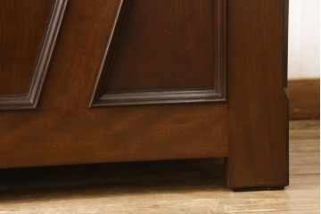 希少!　中古　超美品　松本民芸家具　深みのある色合いが美しいA型チェスト(ベンチ収納、ベンチチェスト、コファ、ブランケットボックス)(R-054913)