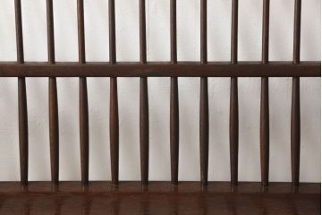和製ビンテージ　民芸家具　栗材　レトロな雰囲気を醸し出すウィンザーベンチ(ウィンザーチェア、長椅子、ソファ、ヴィンテージ、ウインザーチェア)(R-054915)