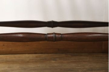 和製ビンテージ　民芸家具　栗材　レトロな雰囲気を醸し出すウィンザーベンチ(ウィンザーチェア、長椅子、ソファ、ヴィンテージ、ウインザーチェア)(R-054915)