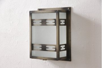 アンティーク雑貨　昭和初期　和の風情を感じさせる壁掛け照明カバー(ウォールカバー)(R-054935)