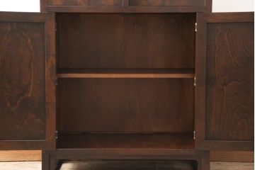 中古　美品　松本民芸家具　和モダンなお部屋づくりにおすすめの132型朝鮮棚(定価約46万円)(茶棚、飾り棚、戸棚、収納棚)(R-054941)