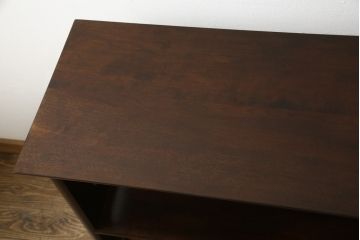 中古　松本民芸家具　上質な和の空間づくりに取り入れたい221型杉柾張茶タンス(定価約28万円)(茶棚、茶箪笥、飾り棚、収納棚)(R-054942)