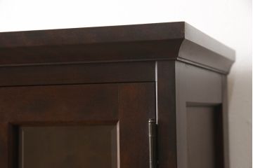 中古　美品　北海道民芸家具　上質なつくりとクラシカルな佇まいが素敵な本箱(ブックケース、収納棚、サイドキャビネット、飾り棚)(R-054943)
