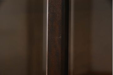 中古　美品　北海道民芸家具　上質なつくりとクラシカルな佇まいが素敵な本箱(ブックケース、収納棚、サイドキャビネット、飾り棚)(R-054943)