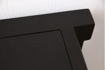 中古　美品　高級品　総栗ムク材　国産手造り　和の趣溢れる佇まいが目を引く水屋箪笥・上段(食器棚、キャビネット、戸棚、収納棚)(R-054945)