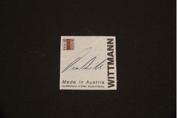 中古　美品　IDC大塚家具取り扱い　オーストリア　ヴィットマン(WITTMANN)　色鮮やかなレッドカラーが空間のアクセントになる1人掛けソファ(1Pソファ、一人掛け)(R-054950)