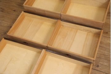 中古　美品　松本民芸家具　小物収納におすすめ!鍵付きが嬉しい6段チェスト(引き出し、サイドチェスト)(定価約23万円)(R-054952)