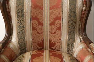 中古　展示品　超美品　DREXEL HERITAGE(ドレクセルヘリテイジ)　 Upholstery(アップホルスタリー)　エレガントな佇まいの1人掛けソファ(一人掛けソファ、1P、アームソファ、ラウンジチェア)(定価約59万円)(R-054953)