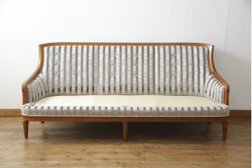 中古　美品　DREXEL HERITAGE(ドレクセルヘリテイジ)　Upholstery(アップホルスタリー)　ワンランク上の上質なお部屋作りにぴったりの3人掛けソファ(アームソファ、3P)(R-054978)
