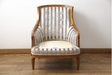 中古　美品　DREXEL HERITAGE(ドレクセルヘリテイジ)　Upholstery(アップホルスタリー)　ワンランク上の上質なお部屋作りにぴったりの1人掛けソファ(アームチェア、一人掛けソファ)(R-054979)