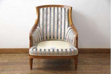 中古　美品　DREXEL HERITAGE(ドレクセルヘリテイジ)　Upholstery(アップホルスタリー)　ワンランク上の上質なお部屋作りにぴったりの1人掛けソファ(アームチェア、一人掛けソファ)(R-054980)