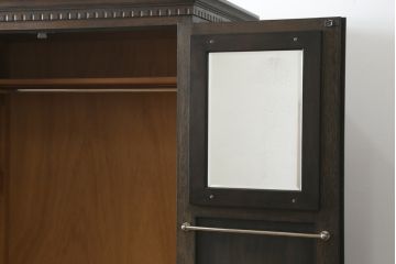 和製　希少ビンテージ　神戸洋家具　細やかな彫刻が素晴らしいワードローブ(収納棚、ヴィンテージ)(ぺザントアート)(R-054988)