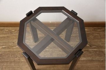中古　美品　星野民芸家具(星野民藝)　大人の落ち着きある空間づくりにおすすめなセンターテーブル(コーヒーテーブル、オケージョナルテーブル、サイドテーブル)(R-054990)