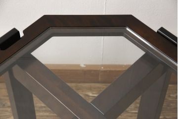 中古　美品　星野民芸家具(星野民藝)　大人の落ち着きある空間づくりにおすすめなセンターテーブル(コーヒーテーブル、オケージョナルテーブル、サイドテーブル)(R-054990)
