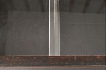和製　希少ビンテージ　神戸洋家具　細やかな彫刻が素晴らしいキャビネット(収納棚、戸棚、食器棚、ヴィンテージ)(ぺザントアート)(R-055007)
