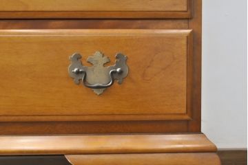 中古　美品　横浜クラシック家具　ダニエル(Daniel)　アーリーアメリカン　気品漂うライティングビューロー(ワークデスク、机、在宅ワーク、在宅用チェスト)(R-055011)