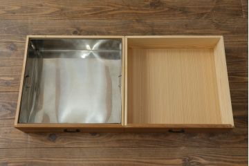中古　美品　民芸家具　上質な和の空間づくりにおすすめの置き水屋(置水屋、茶水屋、戸棚、茶棚、収納棚)(R-055012)