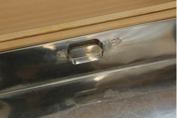 中古　美品　民芸家具　上質な和の空間づくりにおすすめの置き水屋(置水屋、茶水屋、戸棚、茶棚、収納棚)(R-055012)