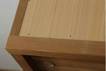 中古　美品　民芸家具　上質な和の空間づくりにおすすめの置き水屋(置水屋、茶水屋、戸棚、茶棚、収納棚)(R-055012)
