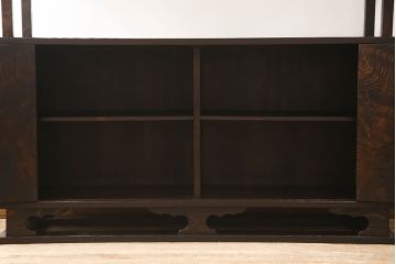 和製ビンテージ　高級杉材　上質な和の空間づくりにおすすめの飾り棚(茶棚、茶箪笥、収納棚、ヴィンテージ)(R-055023)