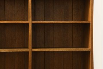 中古　美品　横浜ダニエル取り扱い　Stickley(スティックレー、スティックレイ)　オーク材　店舗什器としてもおすすめ!大型サイズのブックシェルフ(本棚、書棚、サイドボード、オープンラック、飾り棚)(R-055024)
