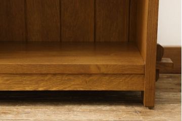 中古　美品　横浜ダニエル取り扱い　Stickley(スティックレー、スティックレイ)　オーク材　店舗什器としてもおすすめ!大型サイズのブックシェルフ(本棚、書棚、サイドボード、オープンラック、飾り棚)(R-055024)