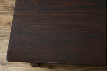 和製ビンテージ　高級杉材　シンプルなデザインながらも深みのある色合いが魅力的な一枚板座卓　(R-055026)