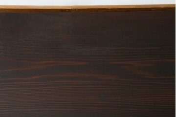 和製ビンテージ　高級杉材　シンプルなデザインながらも深みのある色合いが魅力的な一枚板座卓　(R-055026)