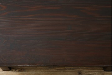 和製ビンテージ　高級杉材　シンプルなデザインながらも深みのある色合いが魅力的な一枚板座卓　(R-055026)