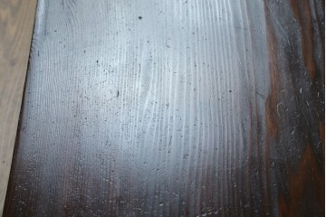 和製ビンテージ　高級杉材　シンプルなデザインながらも深みのある色合いが魅力的な一枚板座卓　(R-055026)