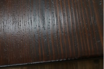 和製ビンテージ　高級杉材　シンプルなデザインながらも深みのある色合いが魅力的な一枚板座卓　(R-055026)