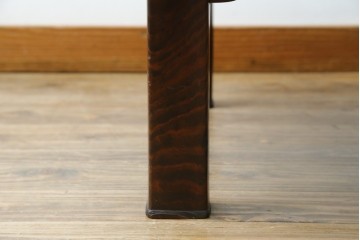 和製ビンテージ　高級杉材　シンプルなデザインながらも深みのある色合いが魅力的な一枚板座卓　(R-055026)