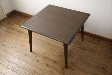 和製ビンテージ　神戸洋家具　永田良介商店　スタイリッシュなデザインが魅力のダイニングテーブル(サイドテーブル、ヴィンテージ)(R-055030)
