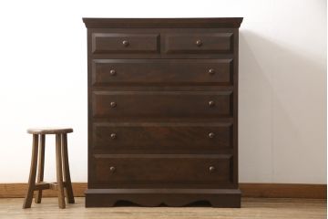 中古　美品　松本民芸家具　シンプルな中に上品さがある#46型ベビータンス(定価約30万円)(チェスト、引き出し、洋服タンス)(R-055033)