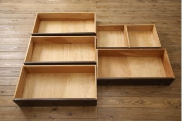 中古　美品　松本民芸家具　シンプルな中に上品さがある#46型ベビータンス(定価約30万円)(チェスト、引き出し、洋服タンス)(R-055033)