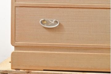 中古　国産　手造り　鶴・松・梅　上品な佇まいが魅力的な総桐箪笥(並厚、桐たんす、和タンス、着物箪笥、衣装箪笥、引き出し、チェスト、バラ売り可能)(R-055036)