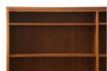 中古　シャルドネ(CHARDONNAY)　チェリー材　温かみある風合いが魅力的なキッチンカウンター(収納棚、戸棚、食器棚、カウンターテーブル)(R-055037)