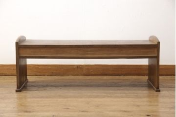 和製アンティーク　栗材　和の雰囲気を盛り立てる文机(ローテーブル、ワークデスク、在宅ワーク、在宅用)(R-055039)