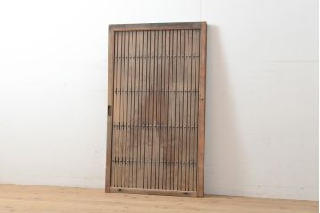 アンティーク建具　小さな格子戸1枚(引き戸、建具)(R-055073)