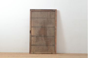アンティーク建具　小さな格子戸1枚(引き戸、建具)(R-055073)