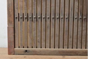 アンティーク建具　小さな格子戸1枚(引き戸、建具)(R-055073)