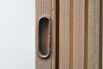 アンティーク建具　小さな格子戸1枚(引き戸、建具)(R-055073)