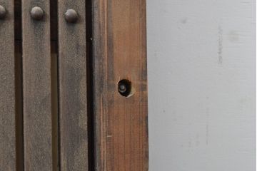 アンティーク建具　小さな格子戸1枚(引き戸、建具)(R-055073)