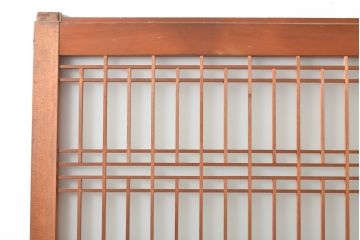 和製アンティーク　上品な和の趣漂うガラス戸2枚セット(引き戸、建具)(R-055075)