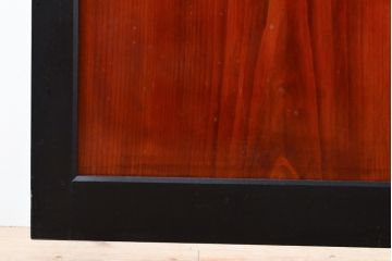 和製アンティーク　古民家風インテリアにおすすめの帯戸2枚セット(板戸、引き戸、建具)(R-055078)