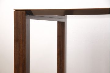 中古　美品　IDC大塚家具取り扱い　松創　最高級　ローズウッド　フォルテ　洗練された佇まいのダイニングテーブル(定価約70万円)(食卓)(R-055085)