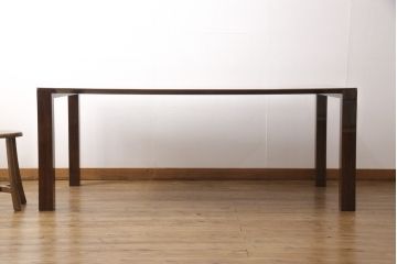 中古　美品　IDC大塚家具取り扱い　松創　最高級　ローズウッド　フォルテ　洗練された佇まいのダイニングテーブル(定価約70万円)(食卓)(R-055085)