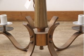 和製ビンテージ　4灯　上品な大人空間を演出するシャンデリア(天井照明、吊り下げ照明、ヴィンテージ)(R-055089)